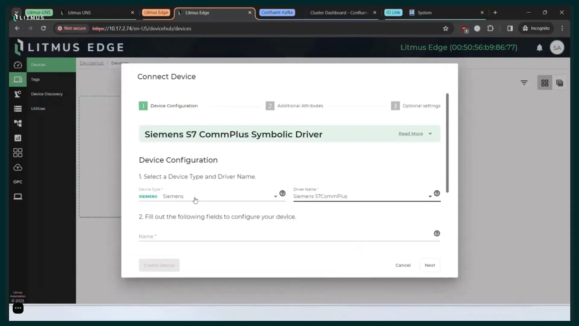 Connecting Devices to the UNS