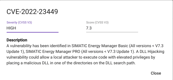 CVE Advisory Report - Screenshot 2