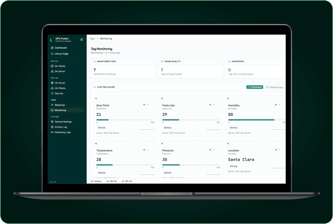 Turn OPC DA tags into usable industrial data