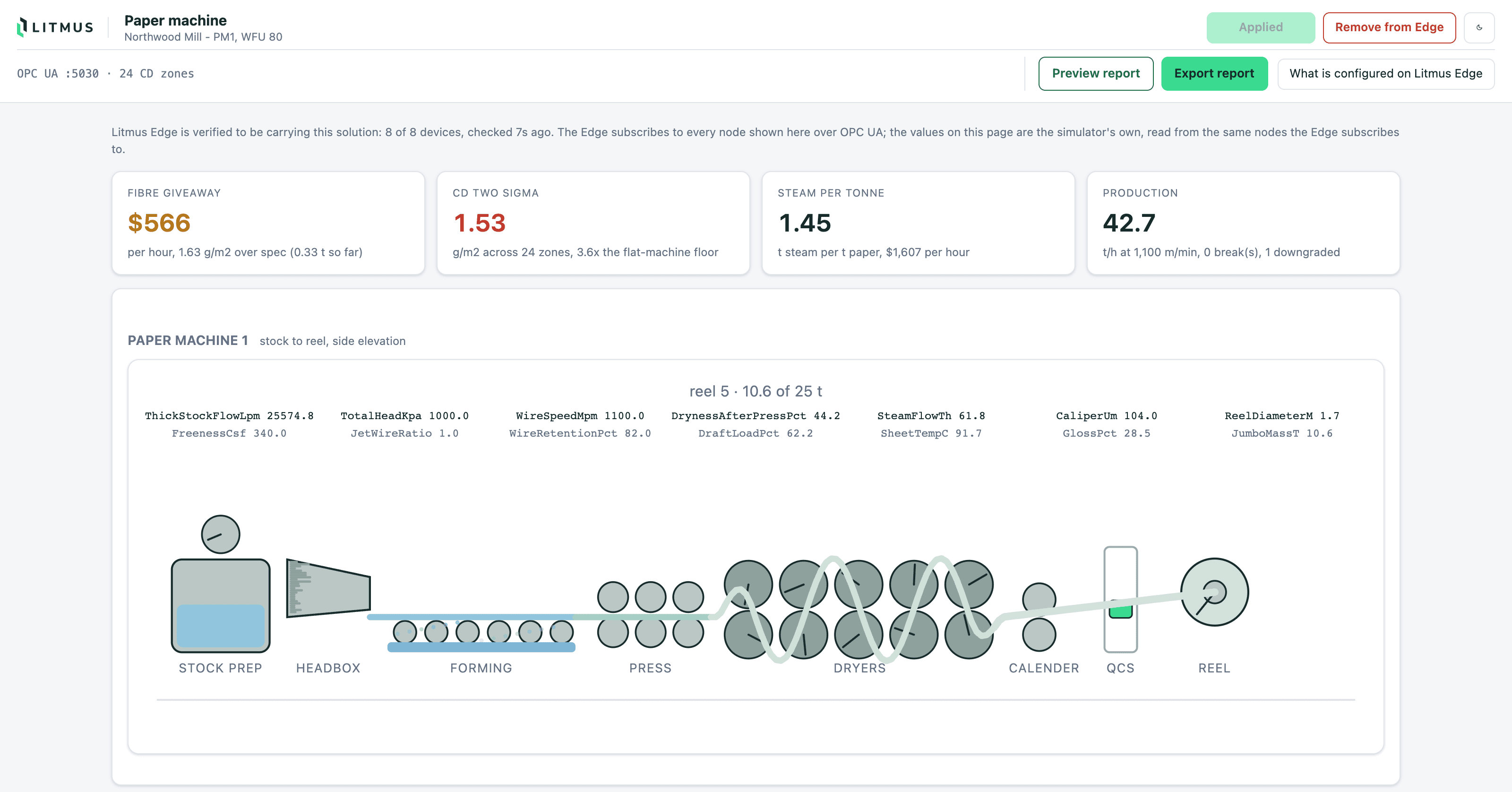 Paper machine screenshot 1