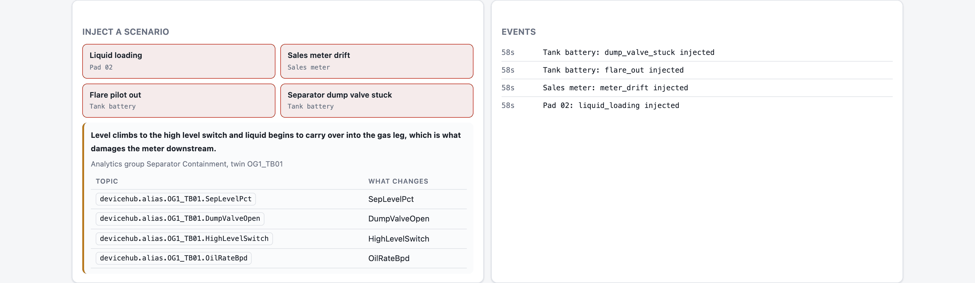 Gas gathering system screenshot 4